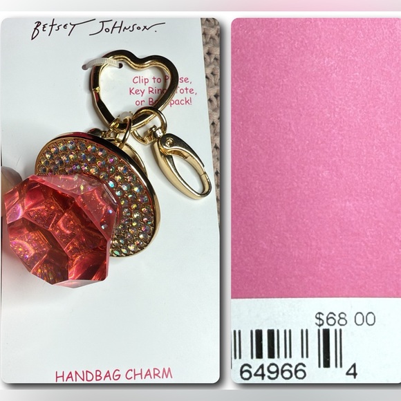 BETSEY JOHNSON BUNDLE purse Wallet Bracelet Necklace Bag charm Umbrella Shawl - Picture 6 of 17